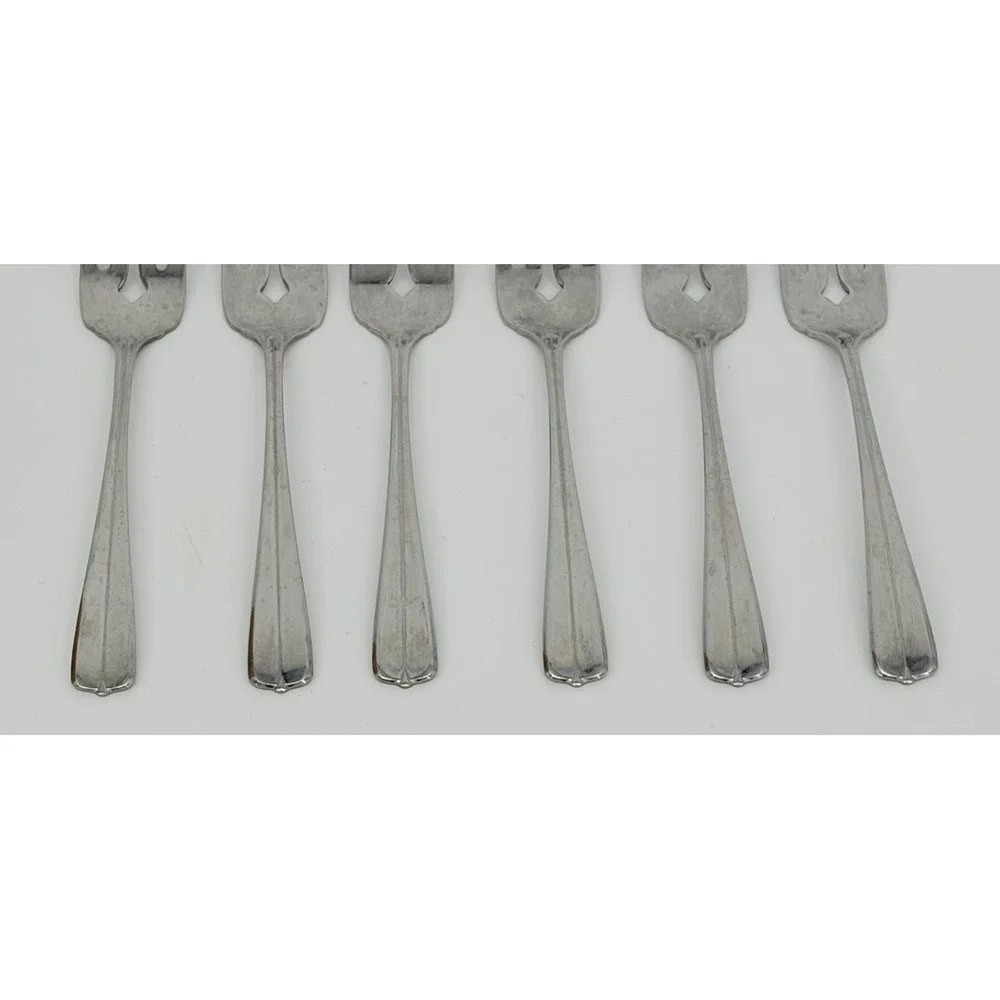 Oneida USA Gala Impulse Salad Forks Set of 6 Stainless Flatware 6 1/4